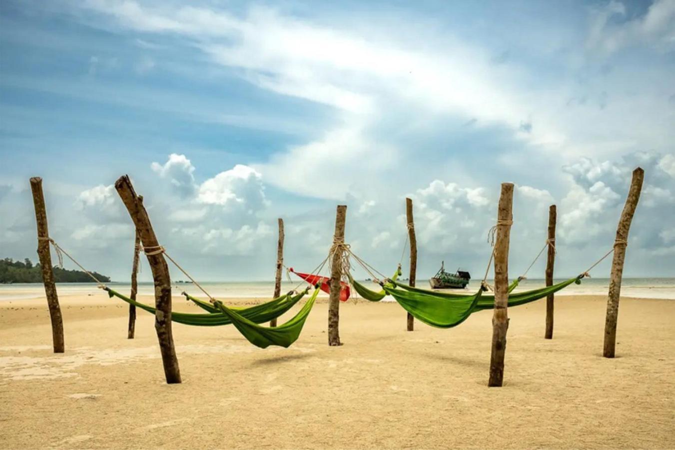 Palm Beach Bungalow Resort Prek Svay Village Exterior foto