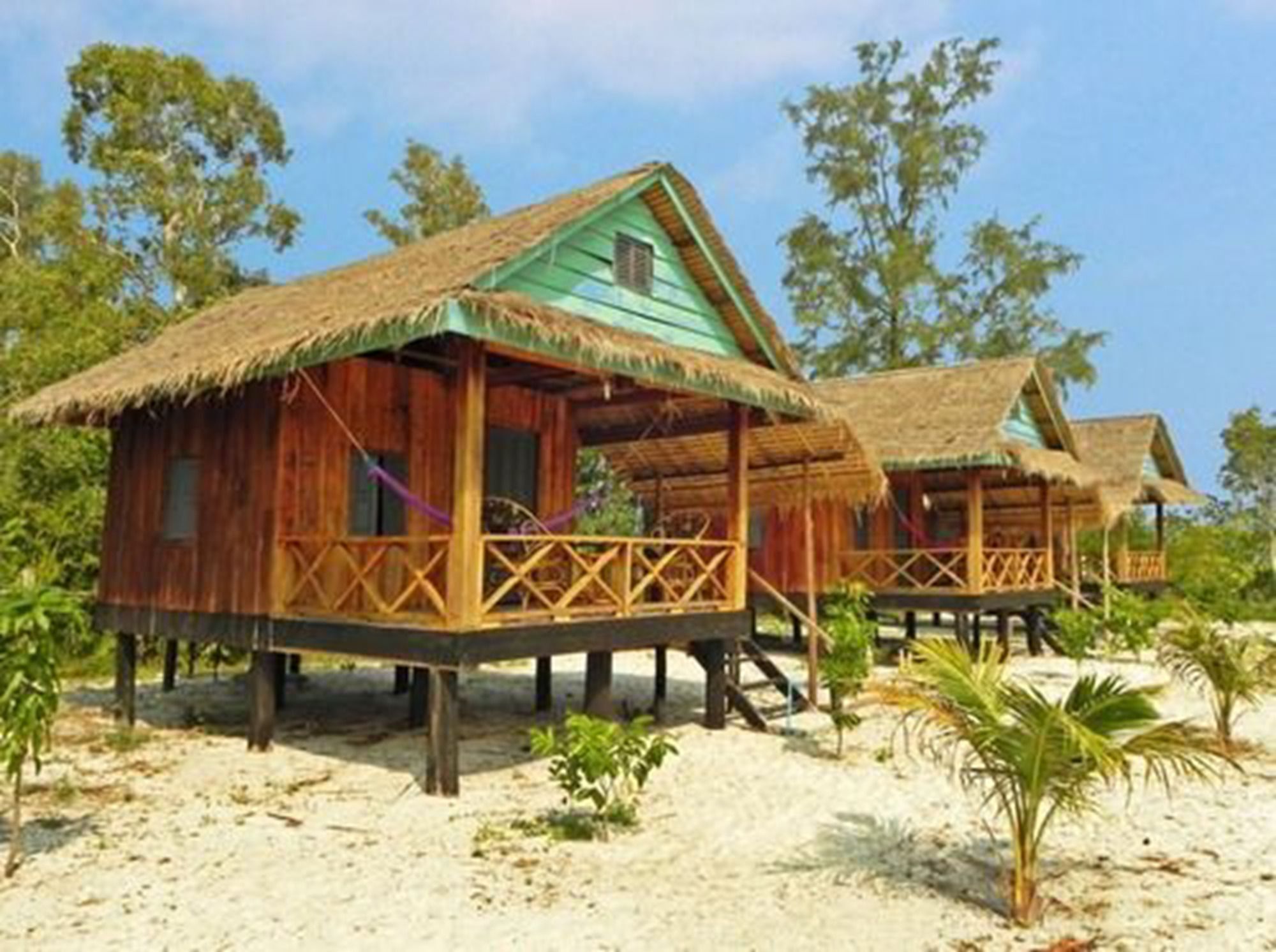 Palm Beach Bungalow Resort Prek Svay Village Exterior foto